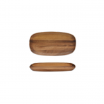 Acacia Wood Tray for Cup, Sugar, Cream, Salt & Pepper